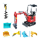 CE ISO High Performance Home Used Mini Crawler Backhoe Garden Micro Household Farm Construction Greenhouse Towable Hydraulic Excavator for Sale