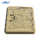  China Manufacturer 500X500mm FRP/GRP Composite Square Manhole Cover with Plastic/Pull Rings