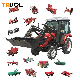  China Factory 4X4 Wheel 40HP 50HP Farm Tractor with Optional Parts