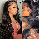 Luxury Transparent Closure Wigs Human Hair Brazilian Body Wave 4X4 13X4 HD Lace Frontal Pre Plucked with Baby Hair Wigs