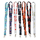 Wholesale Promotional Promotion Gift Custom Sublimation Heated Transfer Printing Polyeter Printed Logo Neck Metal Hook Buckle Office Lanyard for ID Card Badge