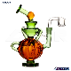  Pumpkin Shape 5.7 Inches Mixed Color Glass Hookah Hand Blown DAB Oil Rig Wholesale Factory Recycler Glass Smoking Water Pipe