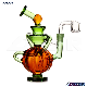 Pumpkin Shape 5.7 Inches Mixed Color Glass Hookah Hand Blown DAB Oil Rig Wholesale Factory Recycler Glass Smoking Water Pipe