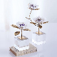 Modern Centerpiece Living Room Decor Flower Accessories Purple Crystal Ornaments for Houses