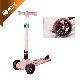  Children Kids Electric Three PU Wheels Tri-Scooter with Light up Wheels