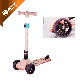 Children Kids Electric Three PU Wheels Tri-Scooter with Light up Wheels