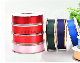  Luxury Popular How Sale Gold/ Silver Edge Satin Ribbon Grosgrain Ribbon Redblue White Coffee Black Color