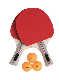  Pingpong Bat Set Table Tennis Racket with 3 Balls