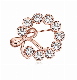 New Product Fashion jewelry Round Shape Gold Brooch with Rhinestone