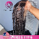 Angelbella Vendor Glueless Raw Virgin Wig, HD Full Lace Front Braided Wigs, Human Braiding Hair Braid Wig for Black Women