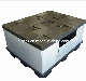 Folding Plastic Bulk Container with Die Casting Lid and Pallet