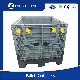  1210 Collapsible Big Industry Foldable Pallet Storage Foldable Heavy Duty Plastic Container Warehouse Plastic Pallet container with Lid