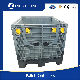 1210 Collapsible Big Industry Foldable Pallet Storage Foldable Heavy Duty Plastic Container Warehouse Plastic Pallet container with Lid