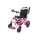 Topmedi Distributor Portable Lightweight Brush Folding Electric Wheelchair