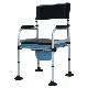 Commode Chair with Cushion Seat/Folding Commode Chair with Cushion Seat