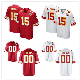 Custom Customized Chiefs Jerseys 15 Patrick Mahomes Football Jerseys manufacturer