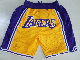  Just Don Lakers Shorts Basketball Pants Swingman Shorts
