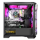 Segotep Matx Desktop Gaming Computer Case, Full Transpancy Acrylic Front/Side Panel, 4 PCI Slots and 8*12cm Fan Position, OEM Export Hot Sale Gaming Chassis