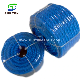 3 Strand Shirked Twisted/Twist Blue PP/Polypropylene Splitfilm/Split Film Rope for Supermaket manufacturer