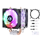  2 Fan 2 Heat Pipe Copper Pipes 1200 1700 1151 1155 1356 1366 CPU Cooler Air Cooling Fan Mute Desktop PC AMD Motherboard 3/4 Pin