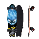 Free Customized 32 Inch 7 Ply Maple Wooden Deck Carving Pumping Cruiser Skateboard Surf Skate Surfskate manufacturer