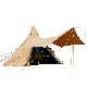 Outdoor Wooden Canvas Mini 3-4 People Luxury Camping Tipi Party Tent manufacturer