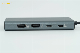  Best Seller Aluminium Alloy 6 in 1 USB 3.0 HDMI Compatible HD 4K Usbc Hub