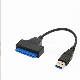  USB 3.0 to SATA Cable Adapter Support 2.5 SSD Hddhard Drive