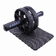  Core Strength Training Exercise Home Gym Two-Wheel Ab Roller Wheel