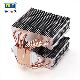  Aluminum Buckled Fins with 6 Heat Pipes Heat Sink for Server 300W 400W