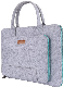 Wholesale Custom 100% Felt Grey Light Blue Custom Color Computer Laptop Handbag Case Multiple Sizes