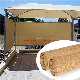 80% HDPE Garden Greenhouse Shading Net Beige Sunshade Sunscreen Encryption Thickened Anti-Aging Reinforcement Package Edge Perforated Balcony Villa Courtyard