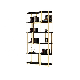  Modern Black & Gold Etagere Book Shelf Display