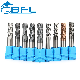 Bfl Solid Carbide 2/4 Flute Square End Mill Flat End Mill with Tisin Coating for Harden Steel