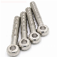  M10 X 70mm 304 Stainless Steel Machine Shoulder Lift Eye Bolt Rigging