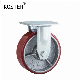 Manufacturer 3 Ton PU Iron Injection Adjustable Industrial Caster Wheels