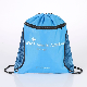  Polyester Nylon Zipper Pocket Gym Drawstring Bag Backpack Bag