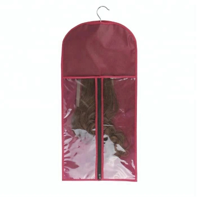 Waterproof Non Woven PVC Wig Hairpiece Packaging Cover Dustproof Storage Garment Bag