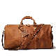 Wholesales Price Brown Crazy Horse Leather Travel Bag Duffle Bag with Shoes Space