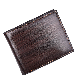 Amazon Hot Selling Brown PU Leather Money Clip Short Slim Card Wallets for Men