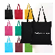 Wholesale Customised Cheap Grocery Reusable Shopper Shopping Black Cloth Canvas Fabric Tote Bag