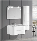 Best Selling Good Price Designed Wall Hung Mounted Bathroom Vanity PVC Bathroom Cabinet with LED Mirror and Side Cabinet