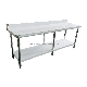 Industrial Restaurant Furniture Stainless Steel Work & Prep Table Kitchen Workbench Commercial Catering Equipment