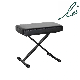  Piano Bench Adjustable Height Keyboard Bench X Style Stool