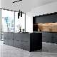  China Supplier High Gloss Luxury Gery Lacquer Kitchen Cabinet Units Set with Discrete LED Lighting