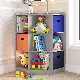  Book Storage Rack Wood Children Toy Shelf for Kid Room
