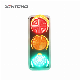  Three Color Warning Full Ball Signal LED Solar Mobile Countdown Traffic Light