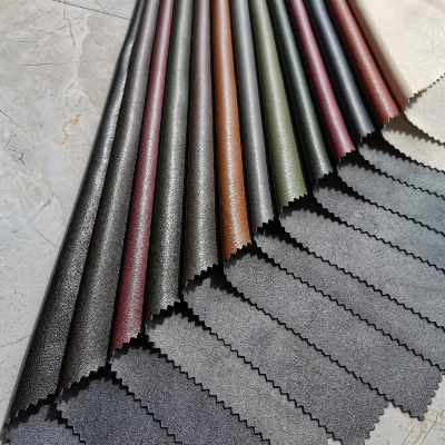 Manufacturer DMF Free Recycled PU Leather Fabric with Grs Certificate for Garment