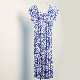 Silk Silk Home Dress Large Size Printed Thin MID-Length Dress