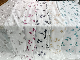 2 Tones Rayon Embroidery with 100% Polyester Sheer Dolly Curtain Fabric